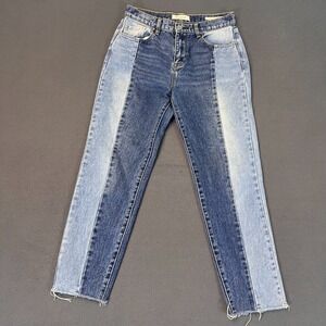 PacSun Vintage Icon Two-Tone Panel Jeans Womens Sz 27 Contrast High Waist‎ Denim